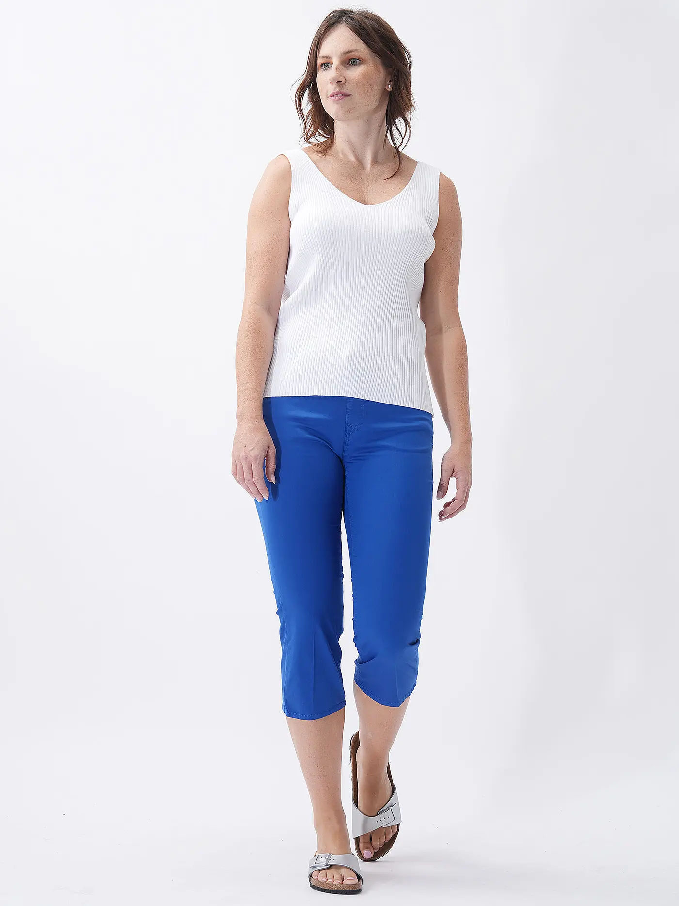 BRAX | Hose Regular Fit 7/8 MARY C | blau